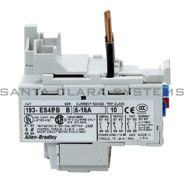 Allen Bradley 193-ES4BB Overload Relay Product Image