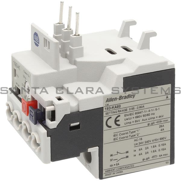 Allen Bradley 193-KA80 Overload Relay Product Image