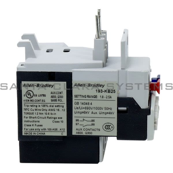 Allen Bradley 193-KB25 Overload Relay Product Image
