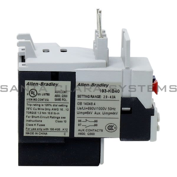 Allen Bradley 193-KB40 Overload Relay Product Image