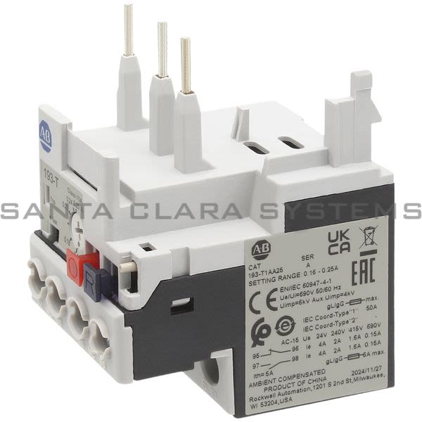Allen Bradley 193-T1AA25 Thermal Overload Relay Product Image