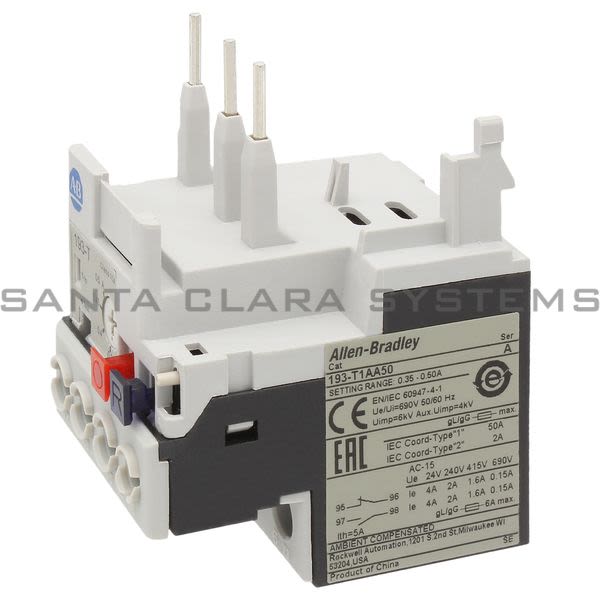 Allen Bradley 193-T1AA50 Thermal Overload Relay Product Image