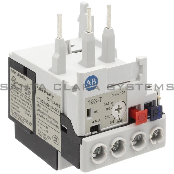 Allen Bradley 193-T1AA63 Thermal Overload Relay Product Image