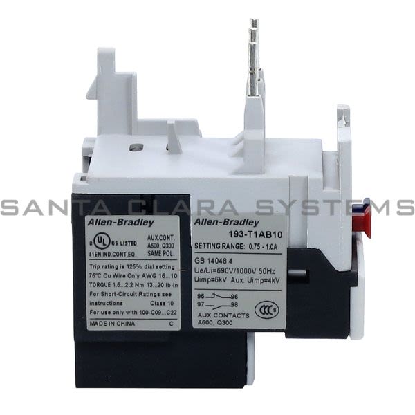 Allen Bradley 193-T1AB10 Thermal Overload Relay Product Image