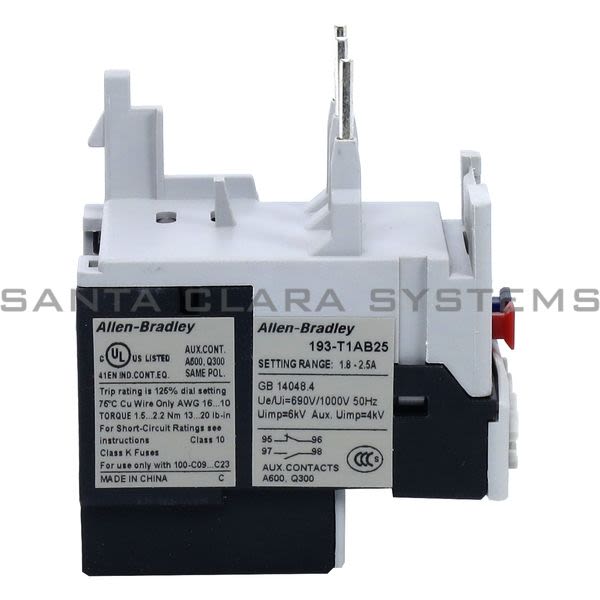 Allen Bradley 193-T1AB25 Thermal Overload Relay Product Image