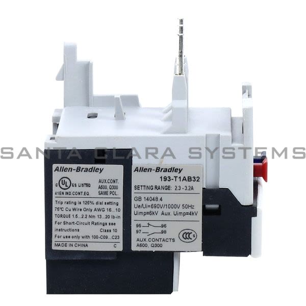Allen Bradley 193-T1AB32 Thermal Overload Relay Product Image