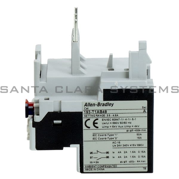 Allen Bradley 193-T1AB48 Thermal Overload Relay Product Image