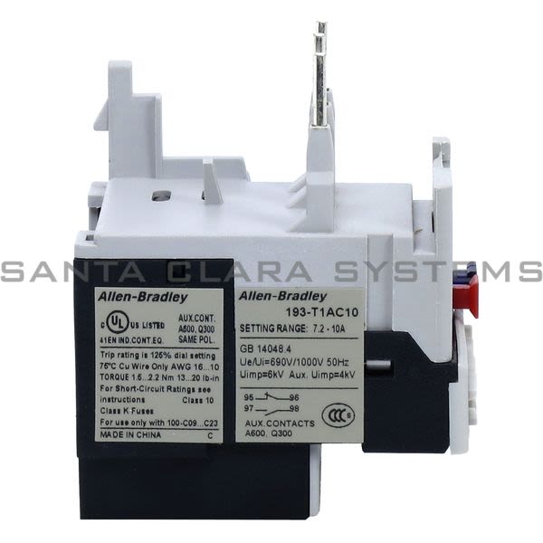 Allen Bradley 193-T1AC10 Thermal Overload Relay Product Image