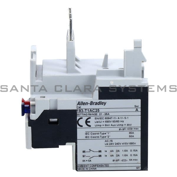 Allen Bradley 193-T1AC25 Thermal Overload Relay Product Image