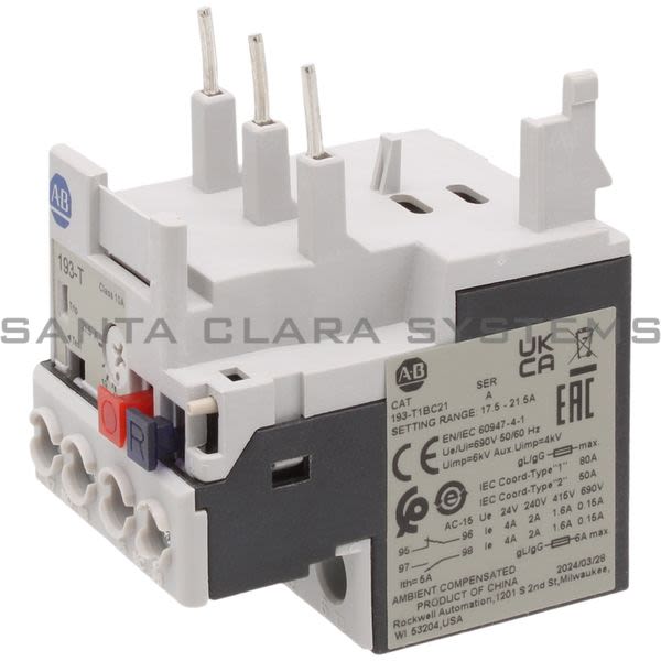 Allen Bradley 193-T1BC21 Thermal Overload Relay Product Image