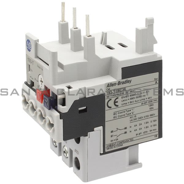 Allen Bradley 193-T1BC36 Thermal Overload Relay Product Image