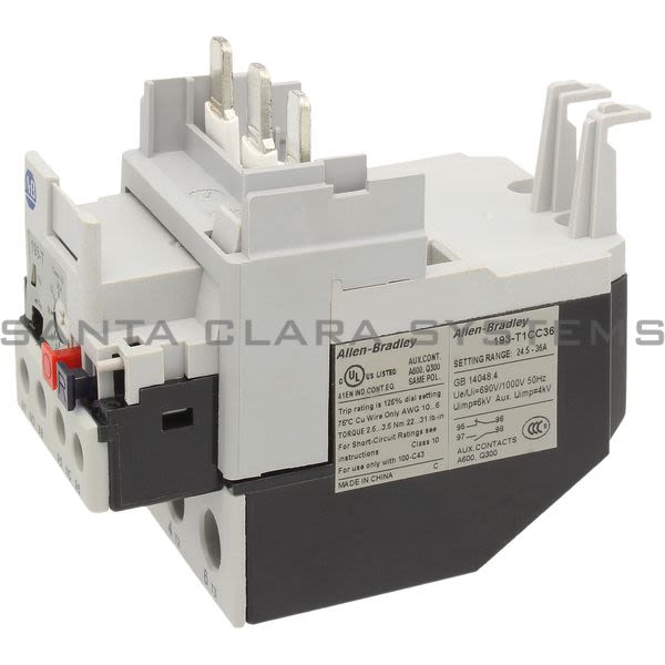 Allen Bradley 193-T1CC36 Thermal Overload Relay Product Image