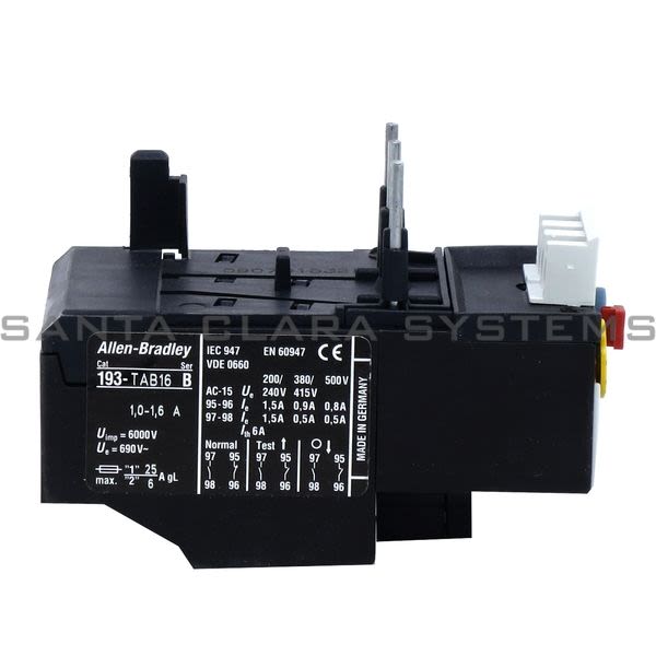 Allen Bradley 193-TAB16 Overload Relay Product Image