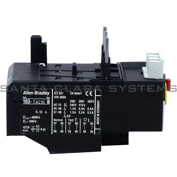 Allen Bradley 193-TAC10 Thermal Overload Relay Product Image