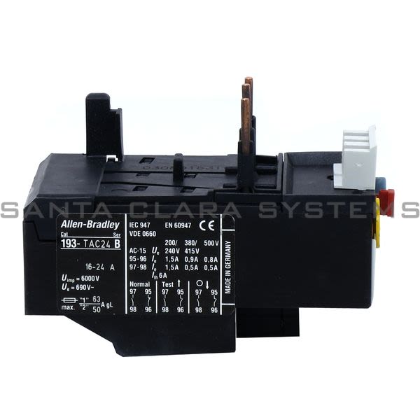 193TAC24 Allen Bradley Overload Relay Santa Clara Systems