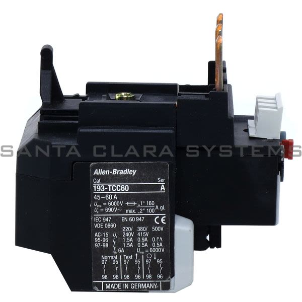 Allen Bradley 193-TCC60 Thermal Overload Relay Product Image