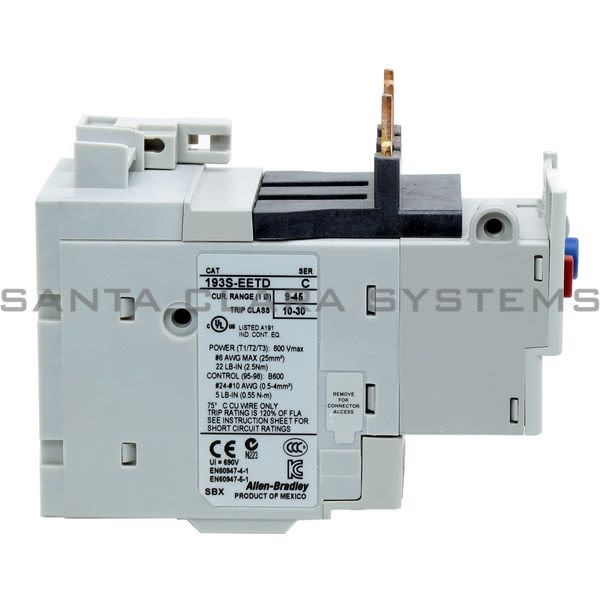 Allen Bradley 193S-EETD Overload Relay Product Image