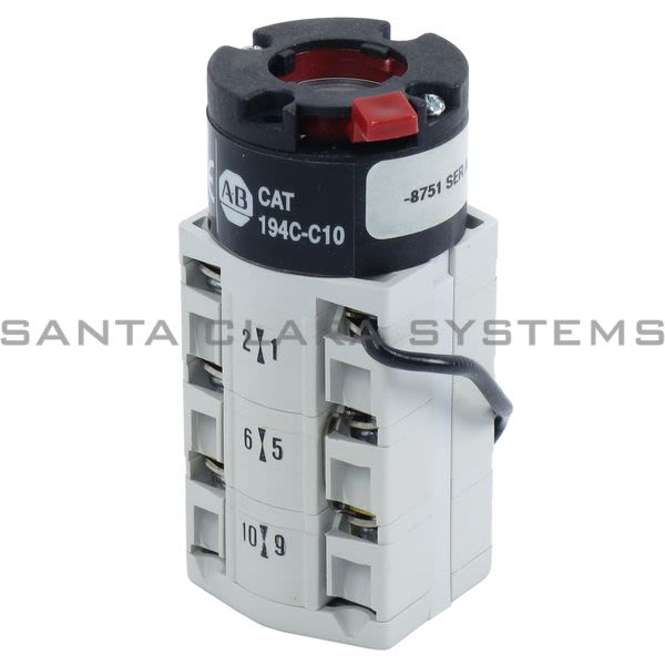 Allen Bradley 194C-C10-8751 Control Switch Product Image