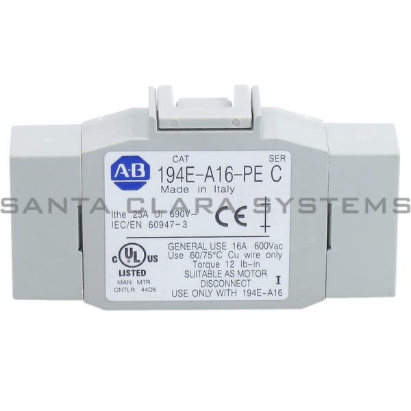 Allen Bradley 194E-A16-PE Earthing / Grounding Terminal Product Image