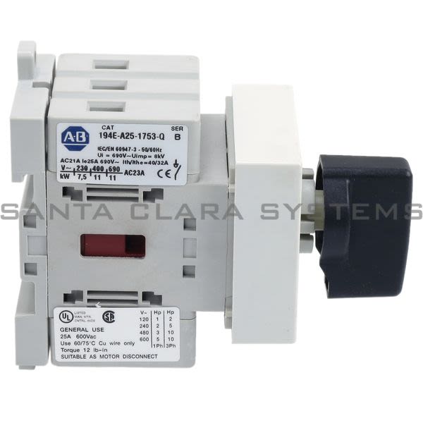 Allen Bradley 194E-A25-1753-Q  Load Switch Product Image