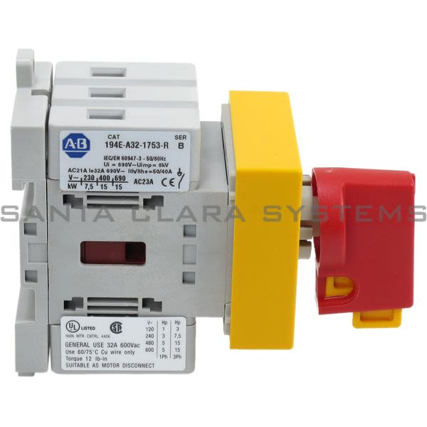 Allen Bradley 194E-A32-1753-R Load Switch Product Image