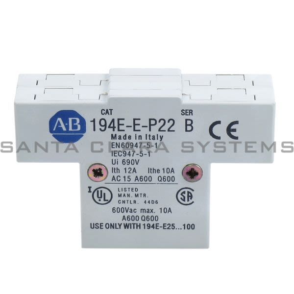 Allen Bradley 194E-E-P22 Contact Block Product Image