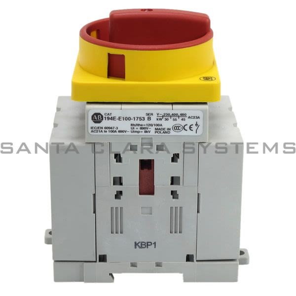 Allen Bradley 194E-E100-1753-6N Load Switch Product Image