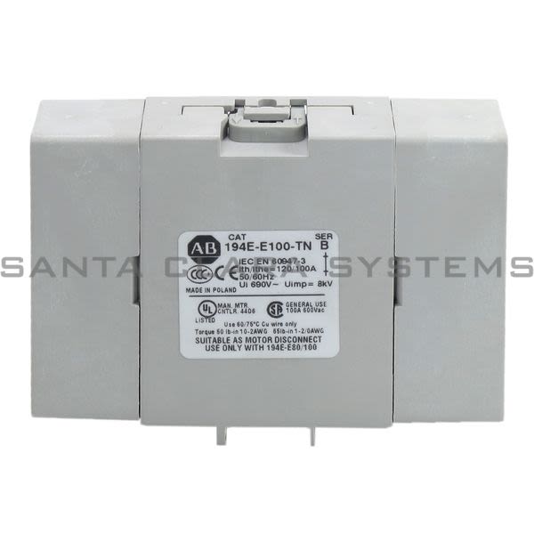 Allen Bradley 194E-E100-TN Neutral Terminal Product Image