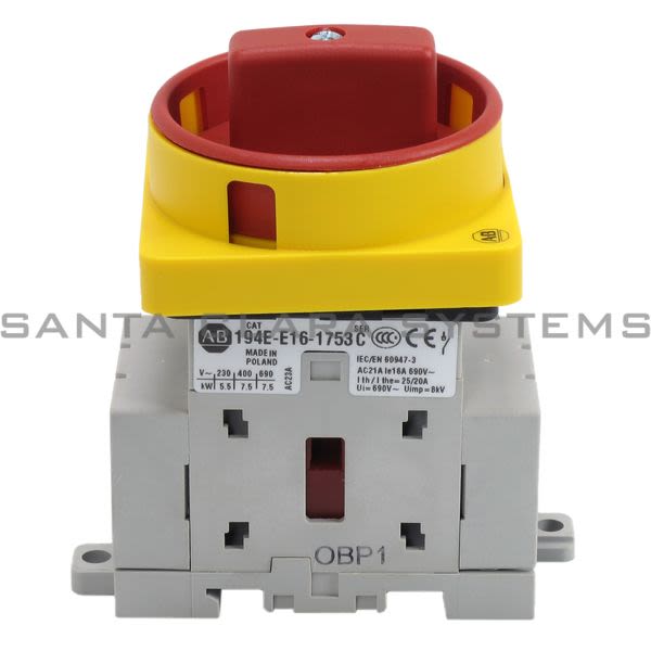 Allen Bradley 194E-E16-1753-4N Load Switch Product Image