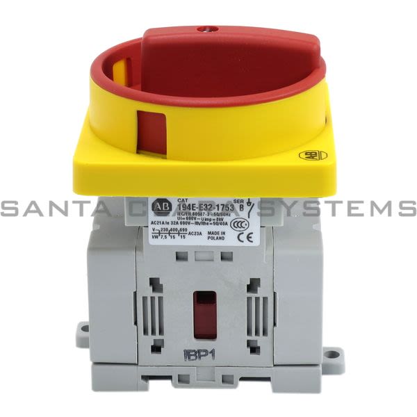 Allen Bradley 194E-E32-1753-6N Main / Emergency Switch Product Image