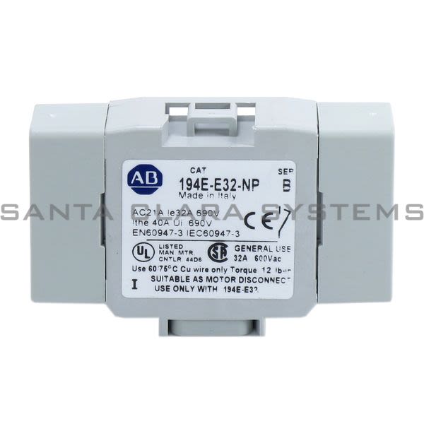Allen Bradley 194E-E32-NP Additional Pole Product Image