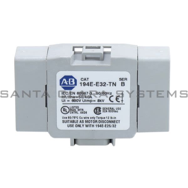 Allen Bradley 194E-E32-TN Terminal Product Image