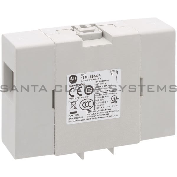 Allen Bradley 194E-E80-NP Additional Pole Product Image