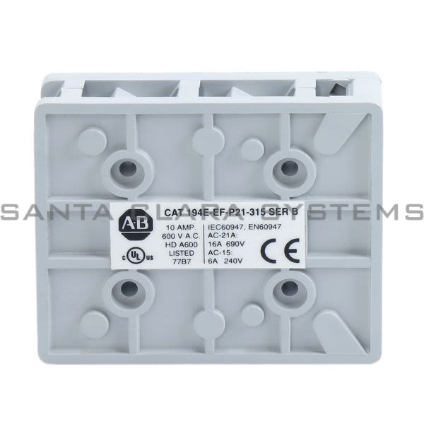 Allen Bradley 194E-EF-P21-315 Contact Block Product Image