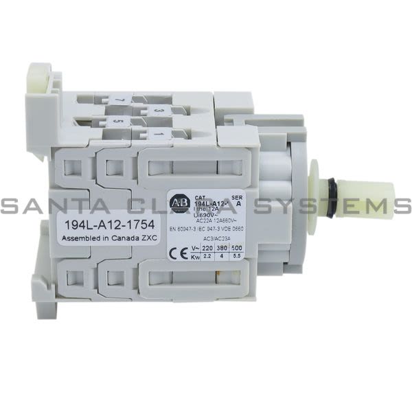 Allen Bradley 194L-A12-1754 Control and Load Switch Product Image
