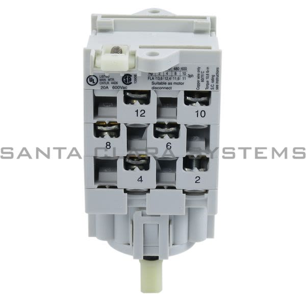 Allen Bradley 194L-A20-1756 Control and Load Switch Product Image