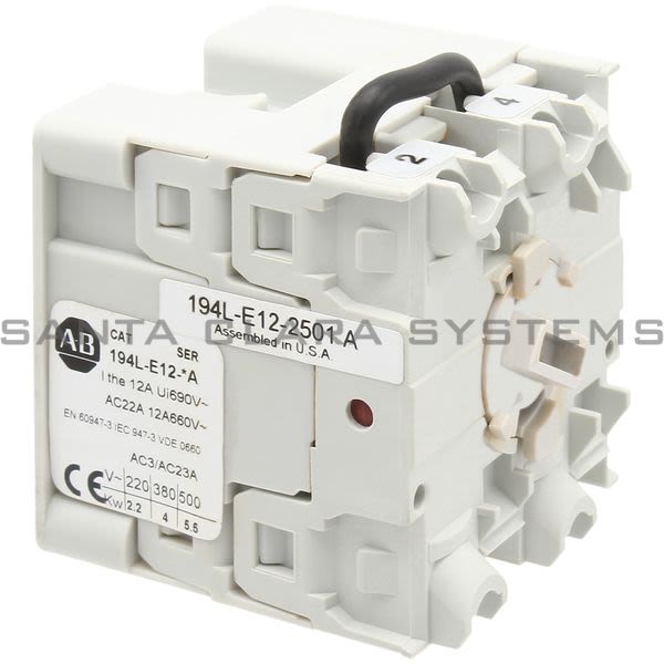 Allen Bradley 194L-E12-2501 IEC Control and Load Switch Product Image