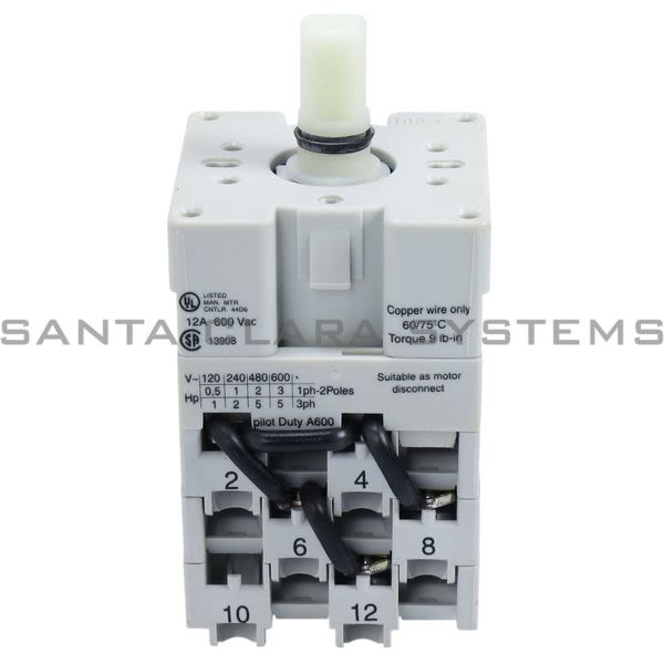 Allen Bradley 194L-E12-4521 IEC Control and Load Switch, Step 1-2-3-4-5 60 Product Image