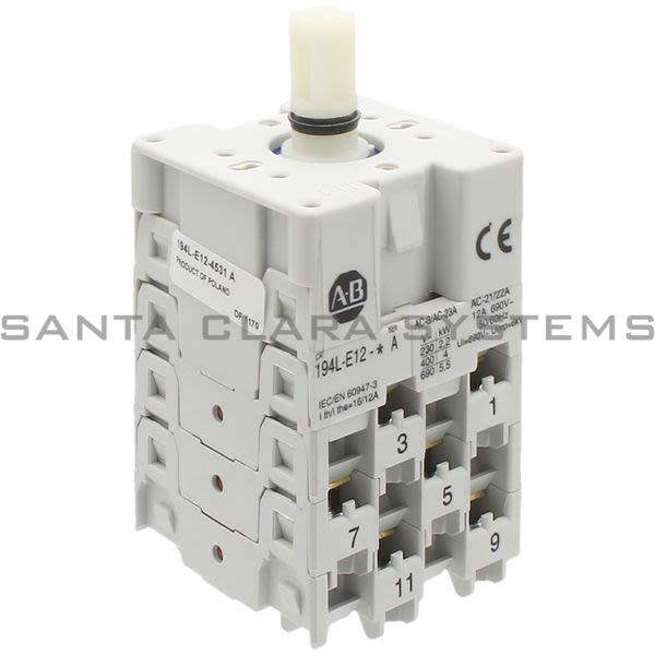 Allen Bradley 194L-E12-4531 Control and Load Switch Product Image