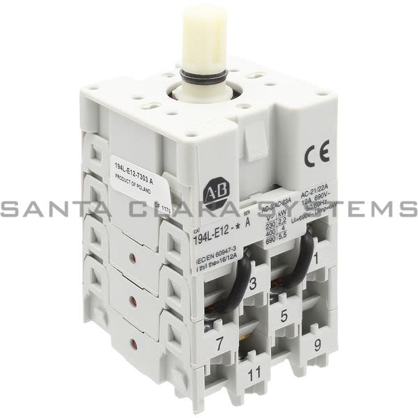 Allen Bradley 194L-E12-7303 IEC Control and Load Switch Product Image