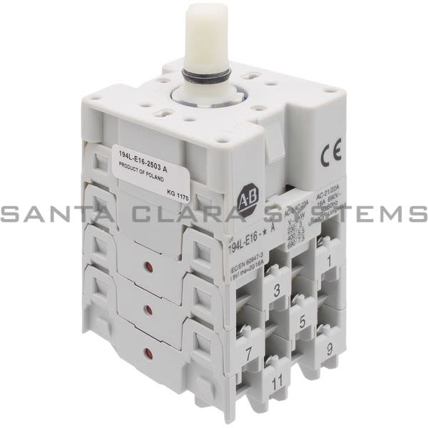 Allen Bradley 194L-E16-2503 Control and Load Switch Product Image