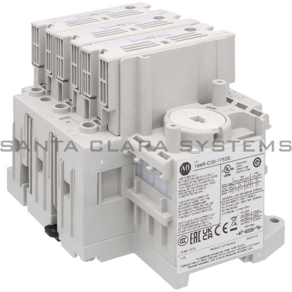 Allen Bradley 194R-C30-1753S Disconnect Switch Product Image