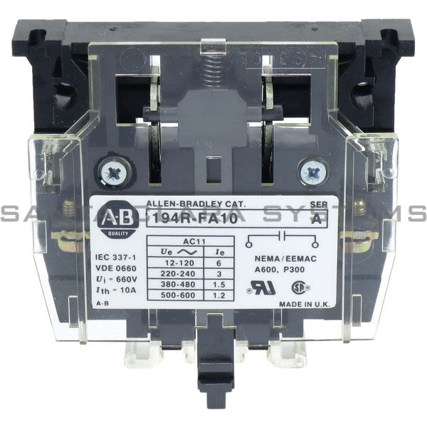 Allen Bradley 194R-FA10 Auxiliary Contact Product Image