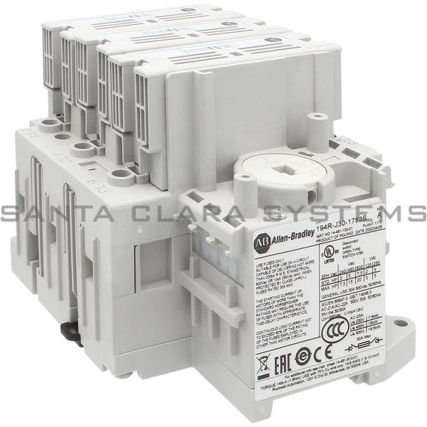 Allen Bradley 194R-J30-1753S Disconnect Switch Product Image