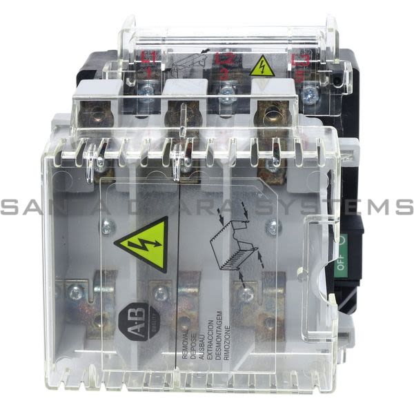 Allen Bradley 194R-NA200P3 IEC Disconnect, BS88 Fused, 32A, Open Style Product Image