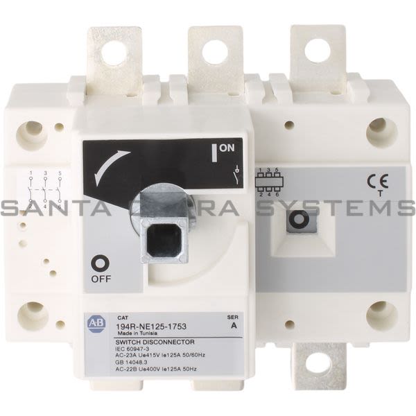 Allen Bradley 194R-NE125-1753 Disconnect Switch Product Image