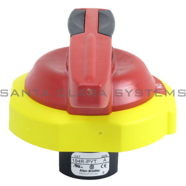 Allen Bradley 194R-PYT  Red and Yellow Padlockable Handle Test Mode Product Image