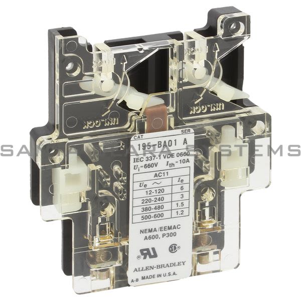 Allen Bradley 195-BA01 Auxiliary Switch Product Image