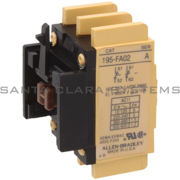 Allen Bradley 195-FA02 Contact Block Add-On Product Image