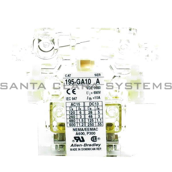 Allen Bradley 195-GA10 Contact Block Product Image